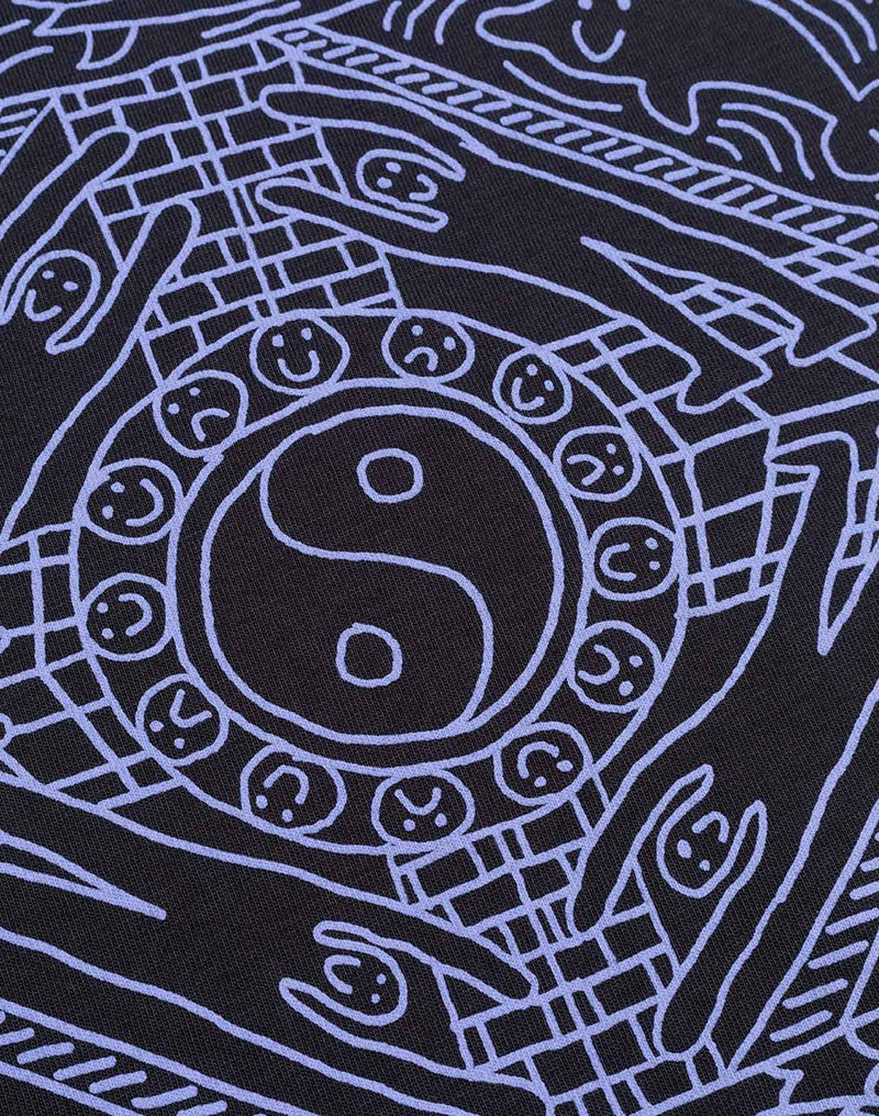 T-Shirt Taijitu Noir Carbone en coton bio GOTS – OLOW