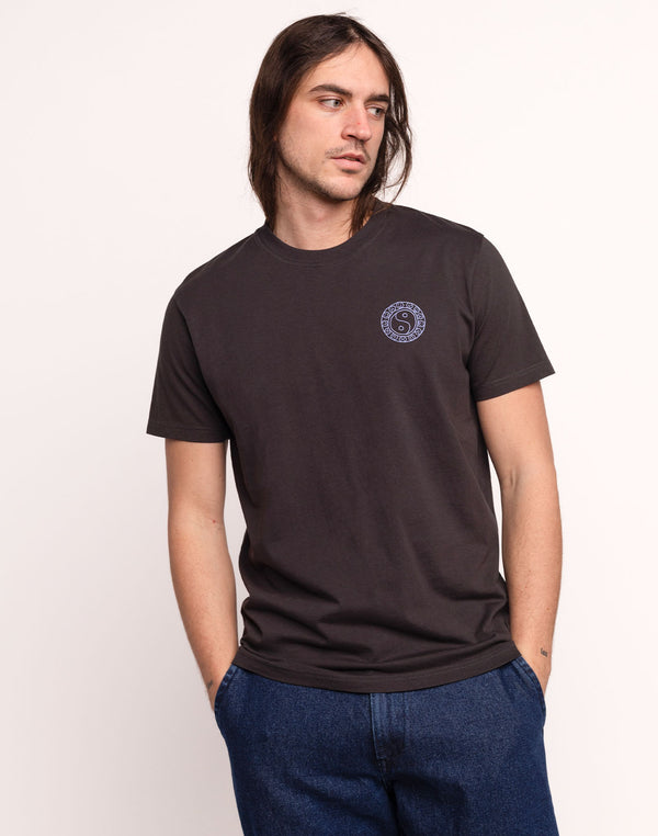 T-Shirt Taijitu Noir Carbone en coton bio GOTS – OLOW