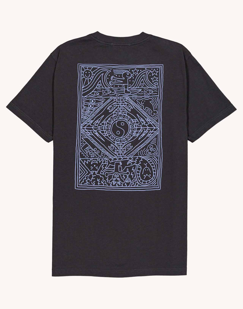 T-Shirt Taijitu Noir Carbone en coton bio GOTS – OLOW