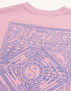 T-Shirt Taijitu Rose Lila en coton bio GOTS – OLOW