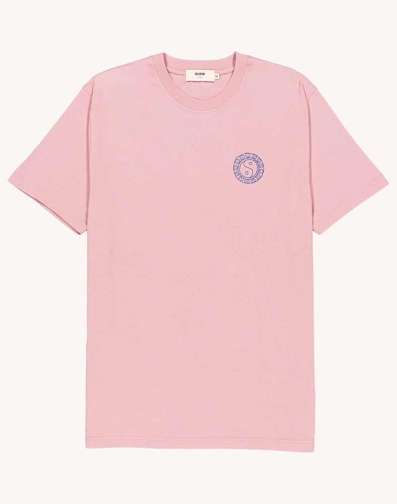 T-Shirt Taijitu Rose Lila en coton bio GOTS – OLOW