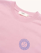 T-Shirt Taijitu Rose Lila en coton bio GOTS – OLOW