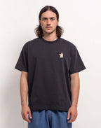 T-shirt Tame The Llamas noir carbone – OLOW