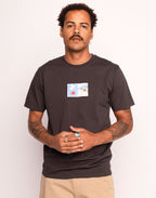 T-Shirt The Vision Noir Carbone en coton bio GOTS – OLOW