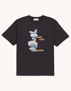 T-Shirt Universe Noir Carbone en coton bio GOTS – OLOW