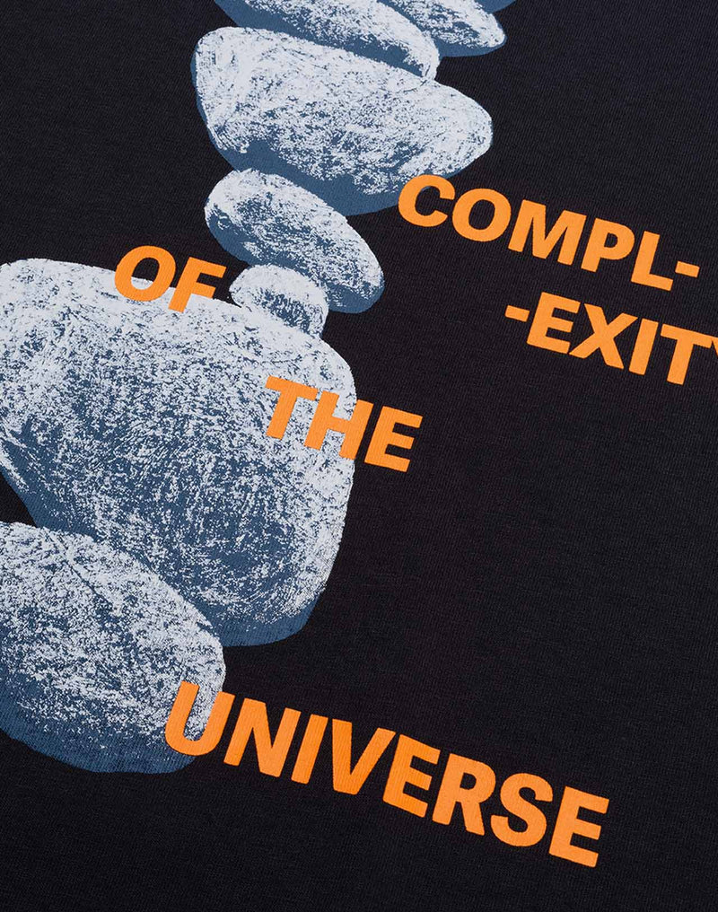 T-Shirt Universe Noir Carbone en coton bio GOTS – OLOW