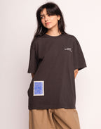 T-Shirt Winter Sun Noir Carbone en coton bio GOTS – OLOW