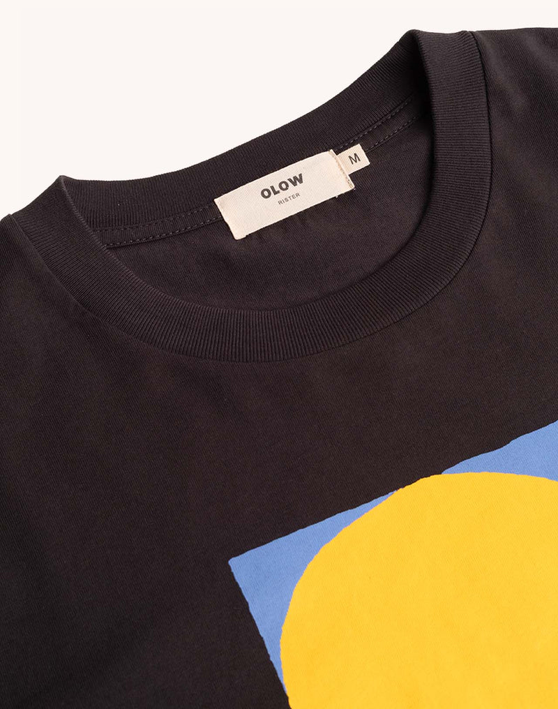 T-Shirt Zenith Noir Carbone en coton bio GOTS – OLOW