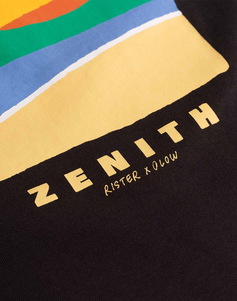 T-Shirt Zenith Noir Carbone en coton bio GOTS – OLOW