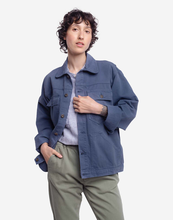 Veste Hekinan bleu cobalt