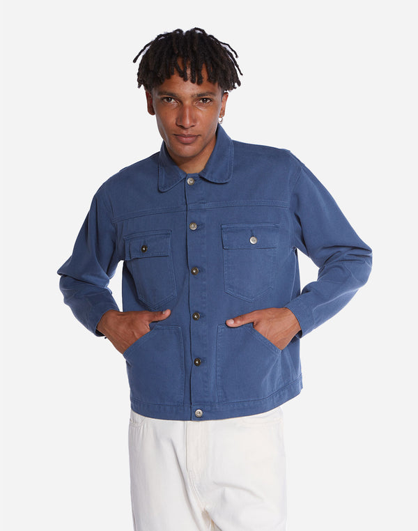 Veste Hekinan bleu cobalt