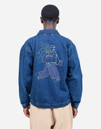 Veste Hekinan Market Plant denim bleu