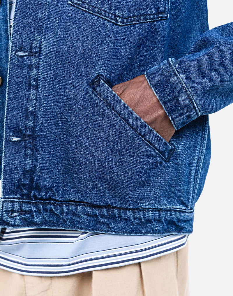 Veste Hekinan Market Plant denim bleu