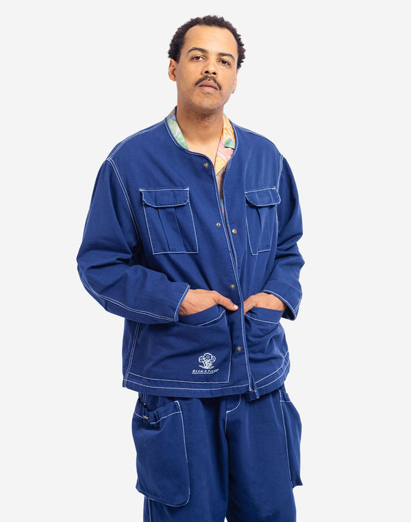 Veste Hiro Paint bleu outremer