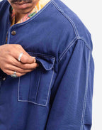 Veste Hiro Paint bleu outremer