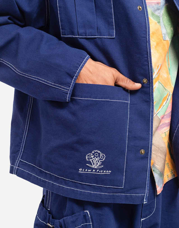 Veste Hiro Paint bleu outremer