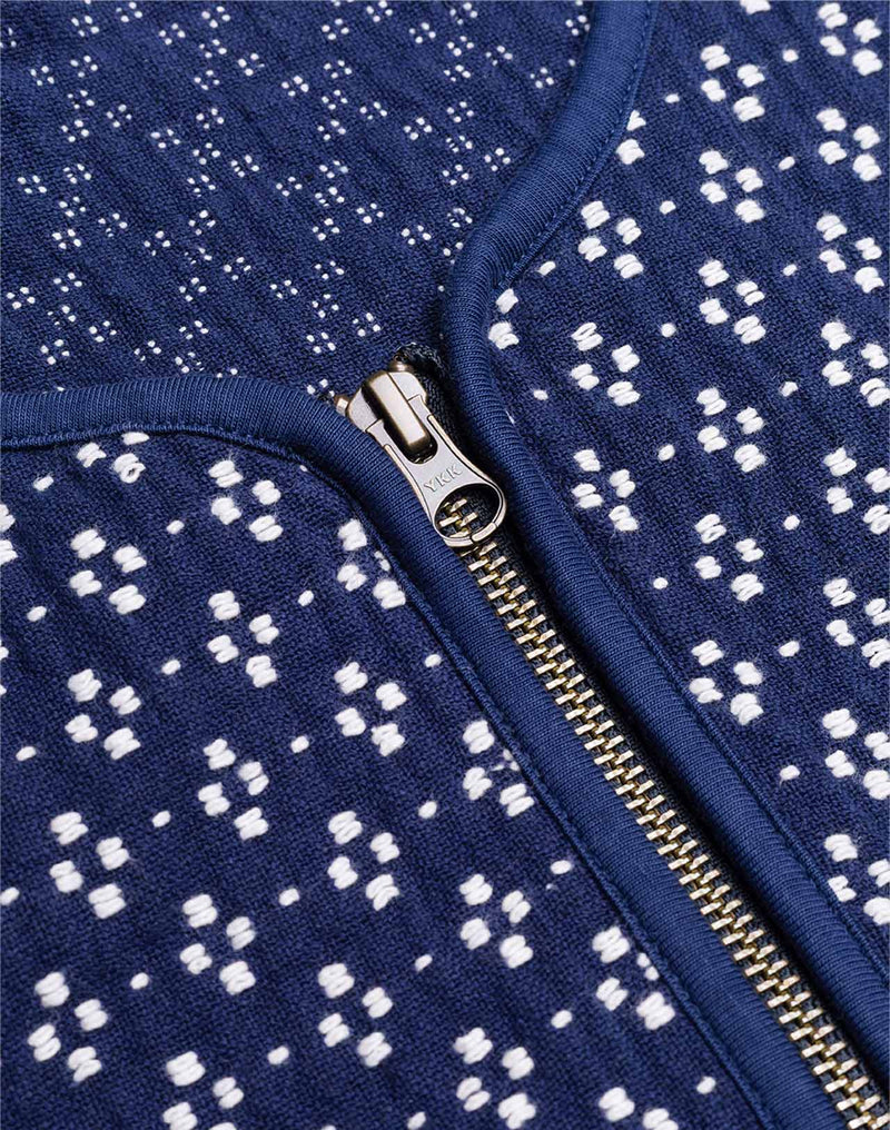 Veste Yama Bleu Marine en coton recyclé, Polyester recyclé, Autres fibres – OLOW