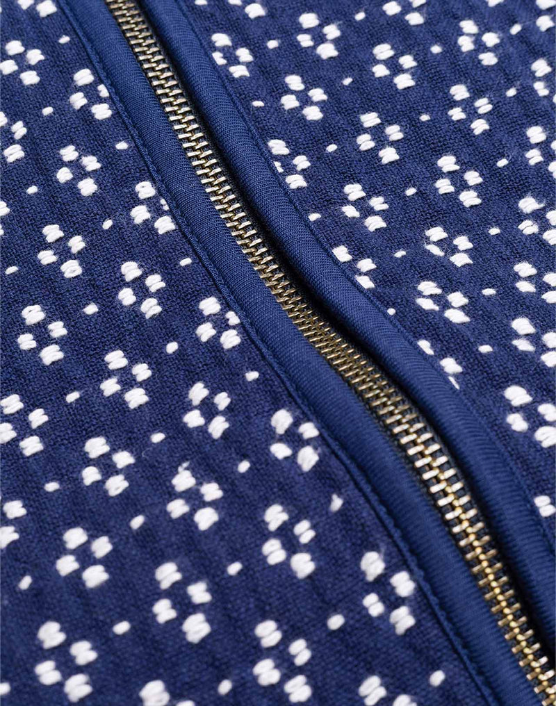 Veste Yama Bleu Marine en coton recyclé, Polyester recyclé, Autres fibres – OLOW