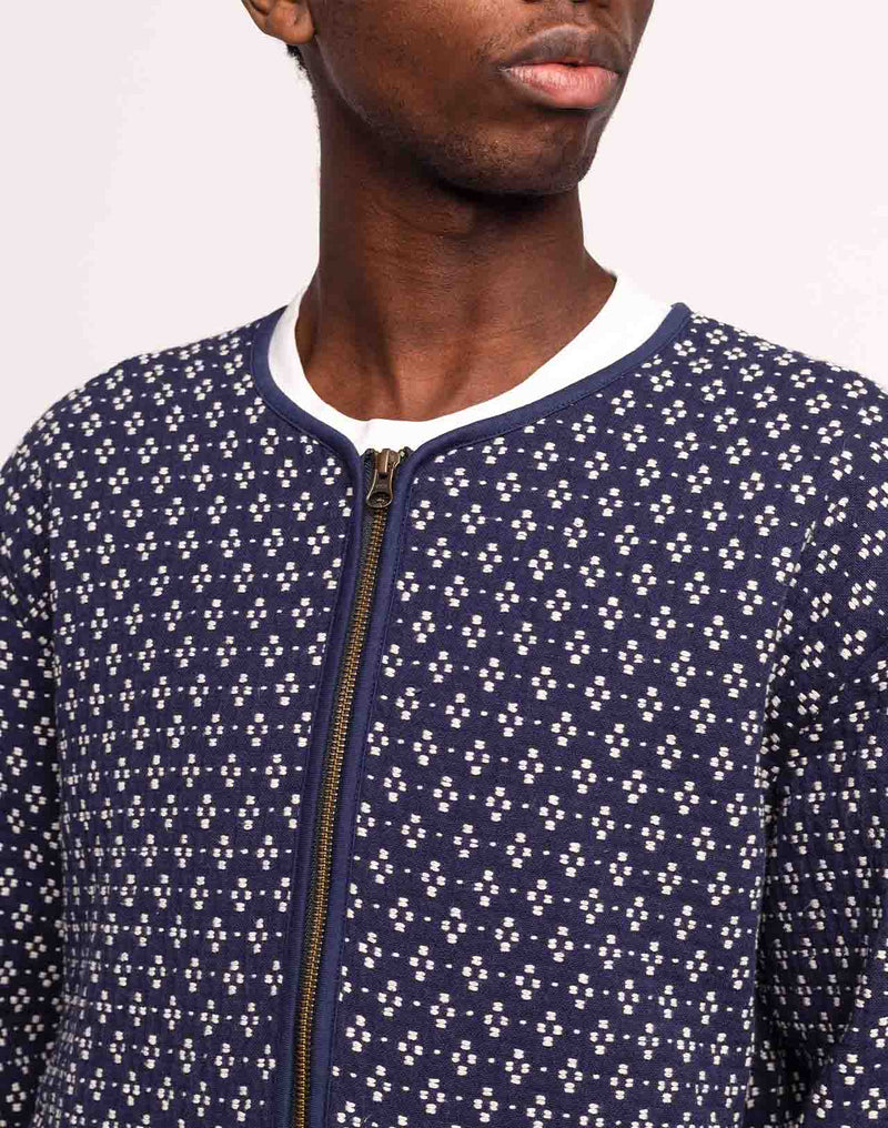 Veste Yama Bleu Marine en coton recyclé, Polyester recyclé, Autres fibres – OLOW
