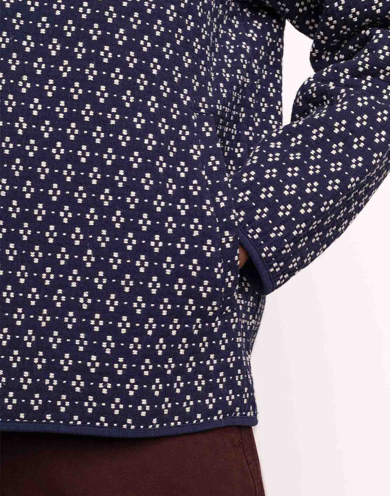 Veste Yama Bleu Marine en coton recyclé, Polyester recyclé, Autres fibres – OLOW