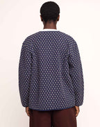 Veste Yama Bleu Marine en coton recyclé, Polyester recyclé, Autres fibres – OLOW