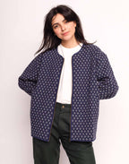 Veste Yama Bleu Marine en coton recyclé, Polyester recyclé, Autres fibres – OLOW