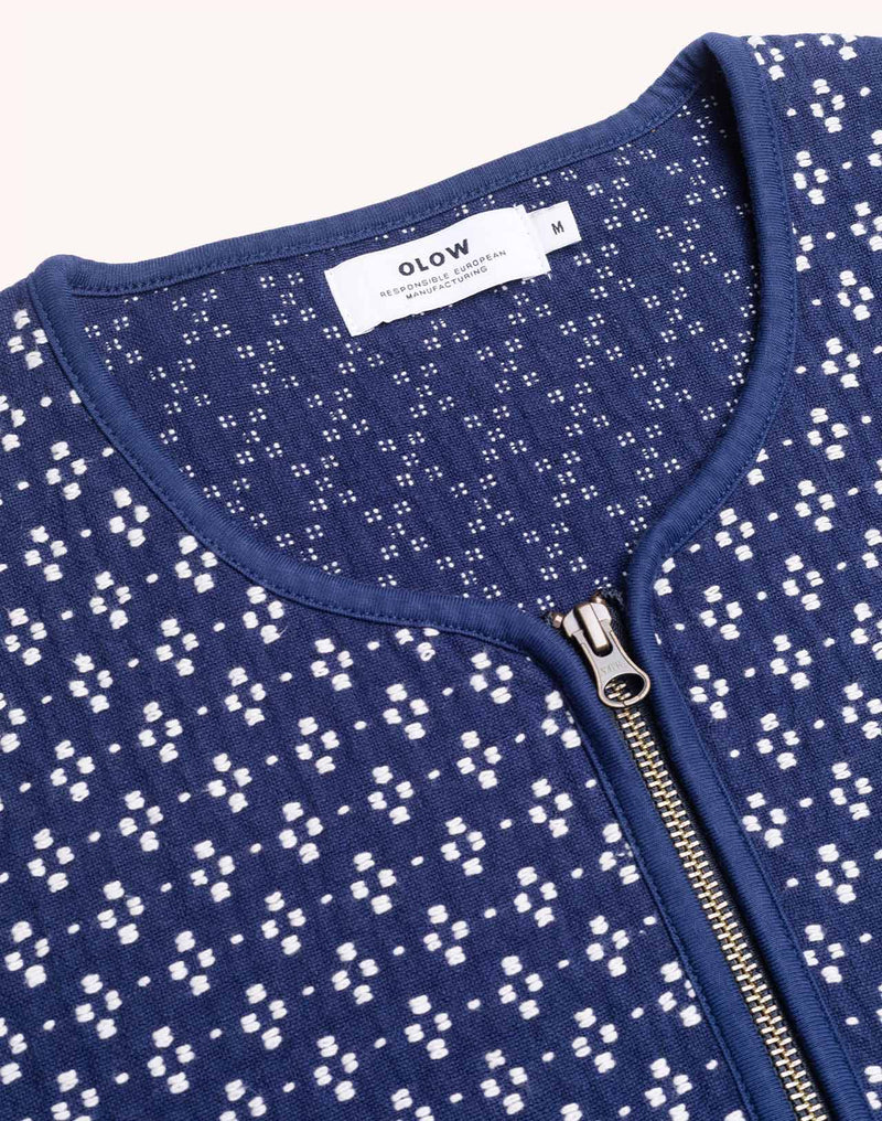 Veste Yama Bleu Marine en coton recyclé, Polyester recyclé, Autres fibres – OLOW