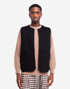 Veste sans manches Étrille noire