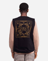 Black sleeveless Étrille jacket