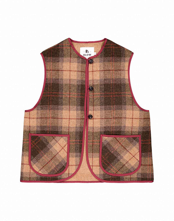 Veste sans manches Shepherd tartan