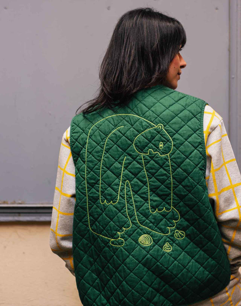 Veste sans manches Vague à l'âme verte